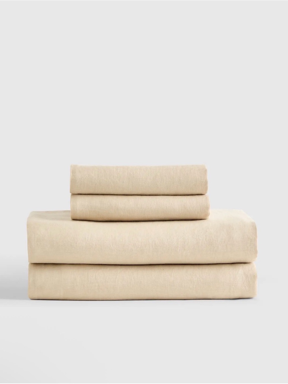 Quince NWOT European Linen Sheet Set in Oat Queen Size 1244 🌺see notes🌺
